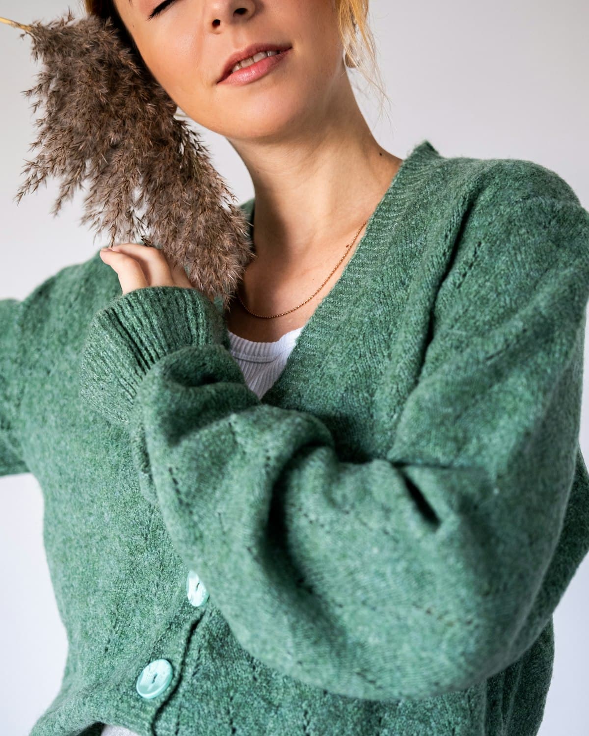 V-neck cardigan